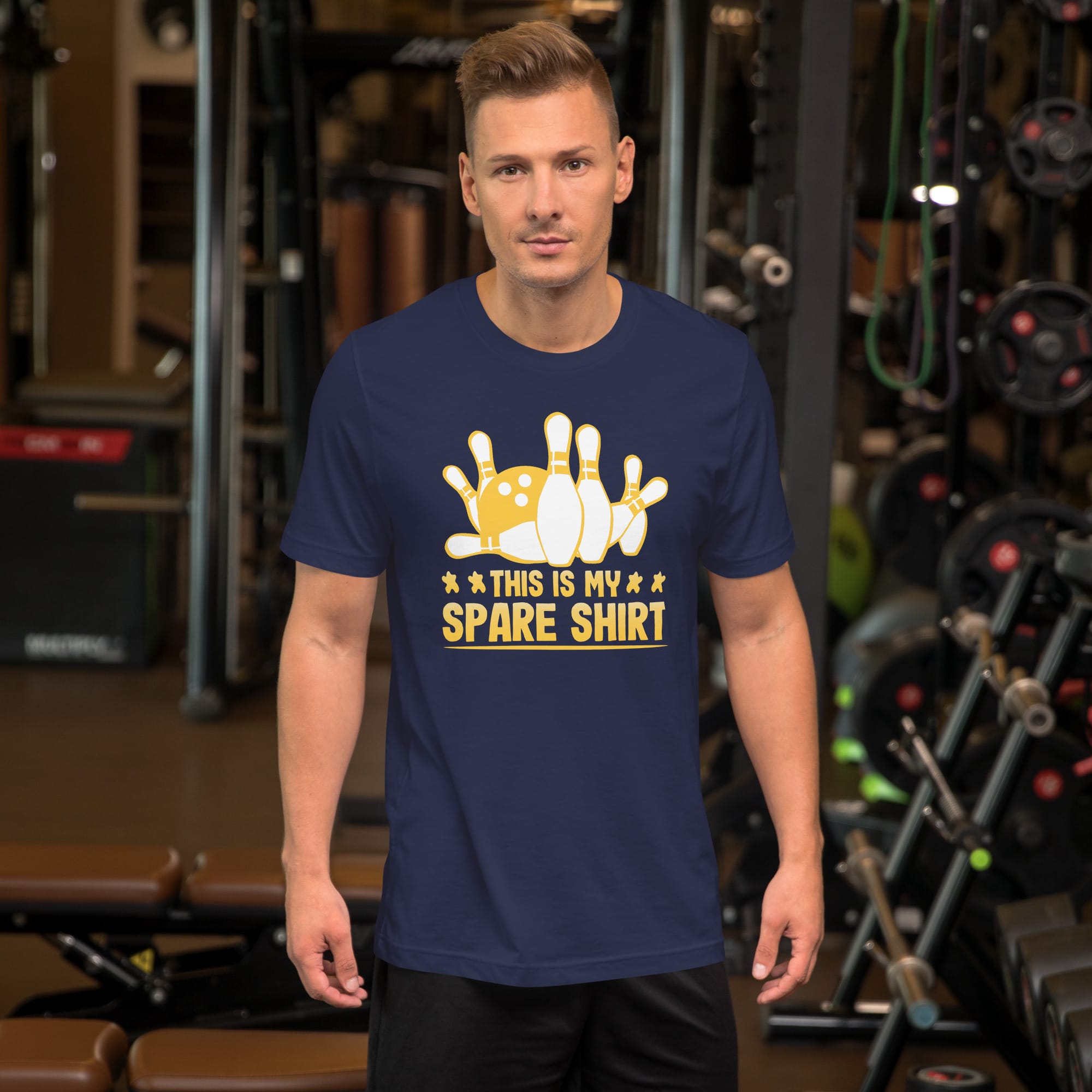 This is my Spare Shirt Bowling League Pun Unisex t-shirt - Image 3