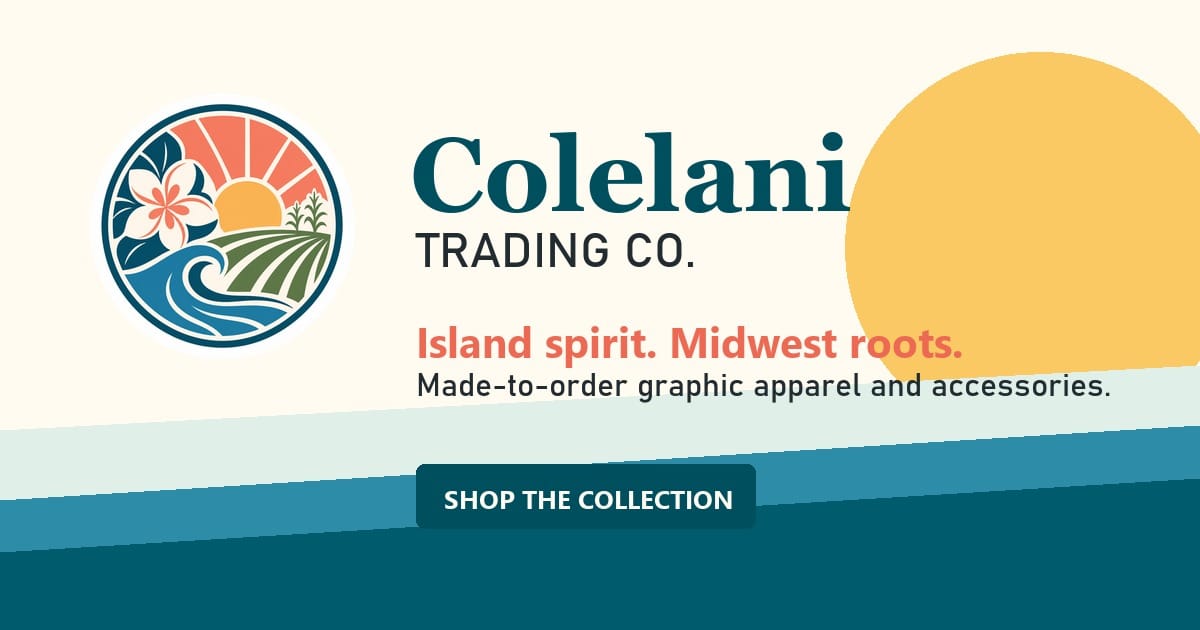 Colelani Trading Co. Island spirit Midwest roots social preview image
