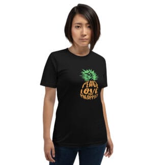Peace Love Pineapples Fruit Happiness Unisex t-shirt