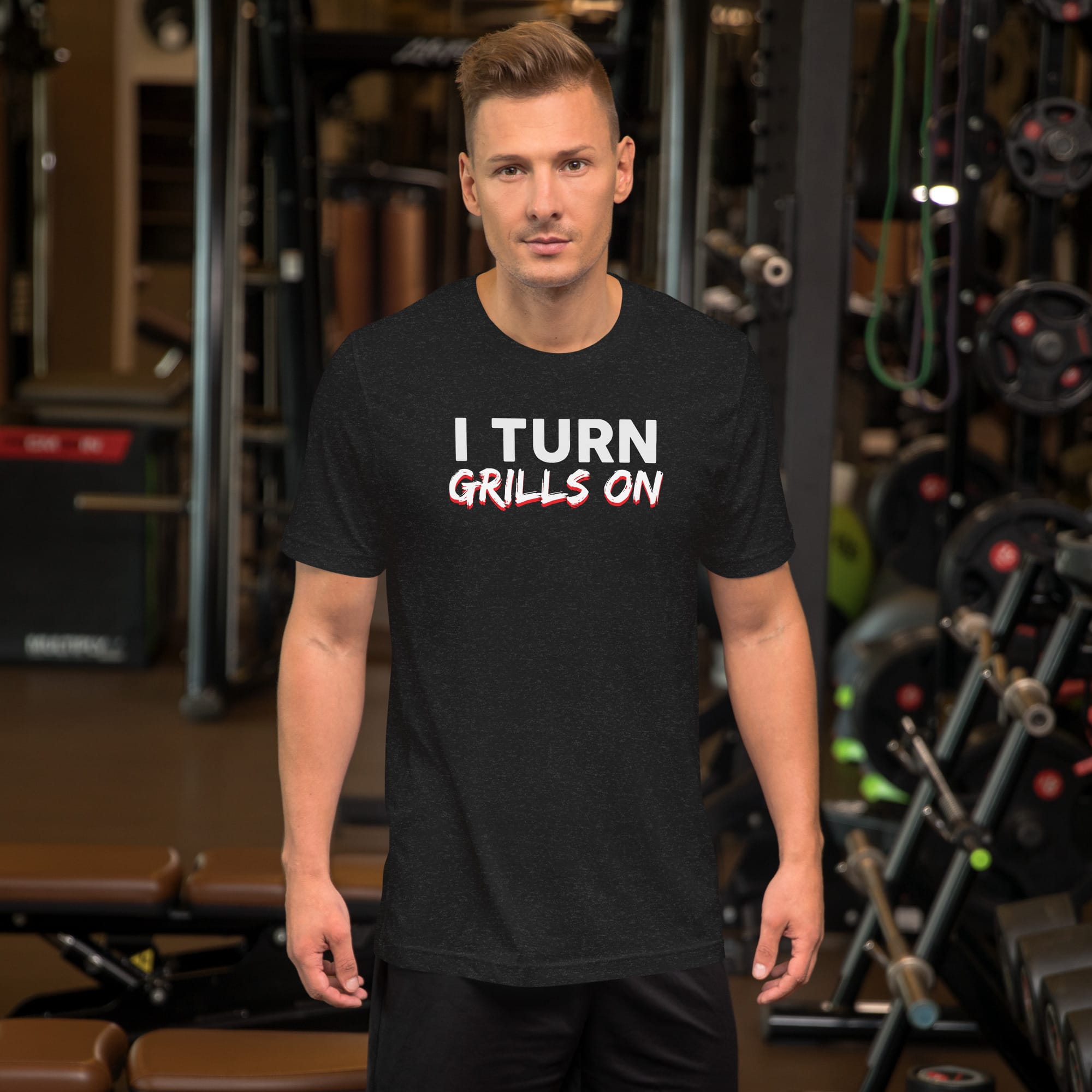 I Turn Grills On funny graphic t-shirt