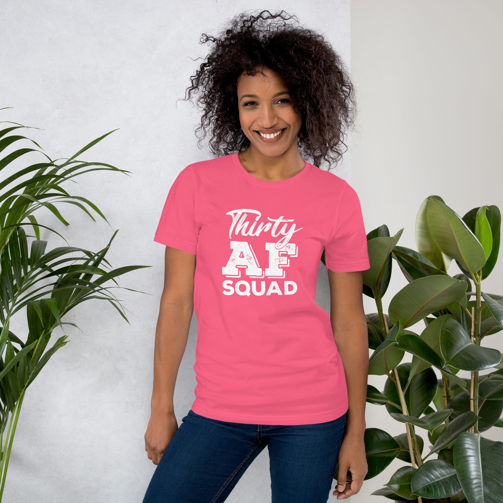 Thirty AF Squad Birthday 30 Year Old Unisex t-shirt - Image 9
