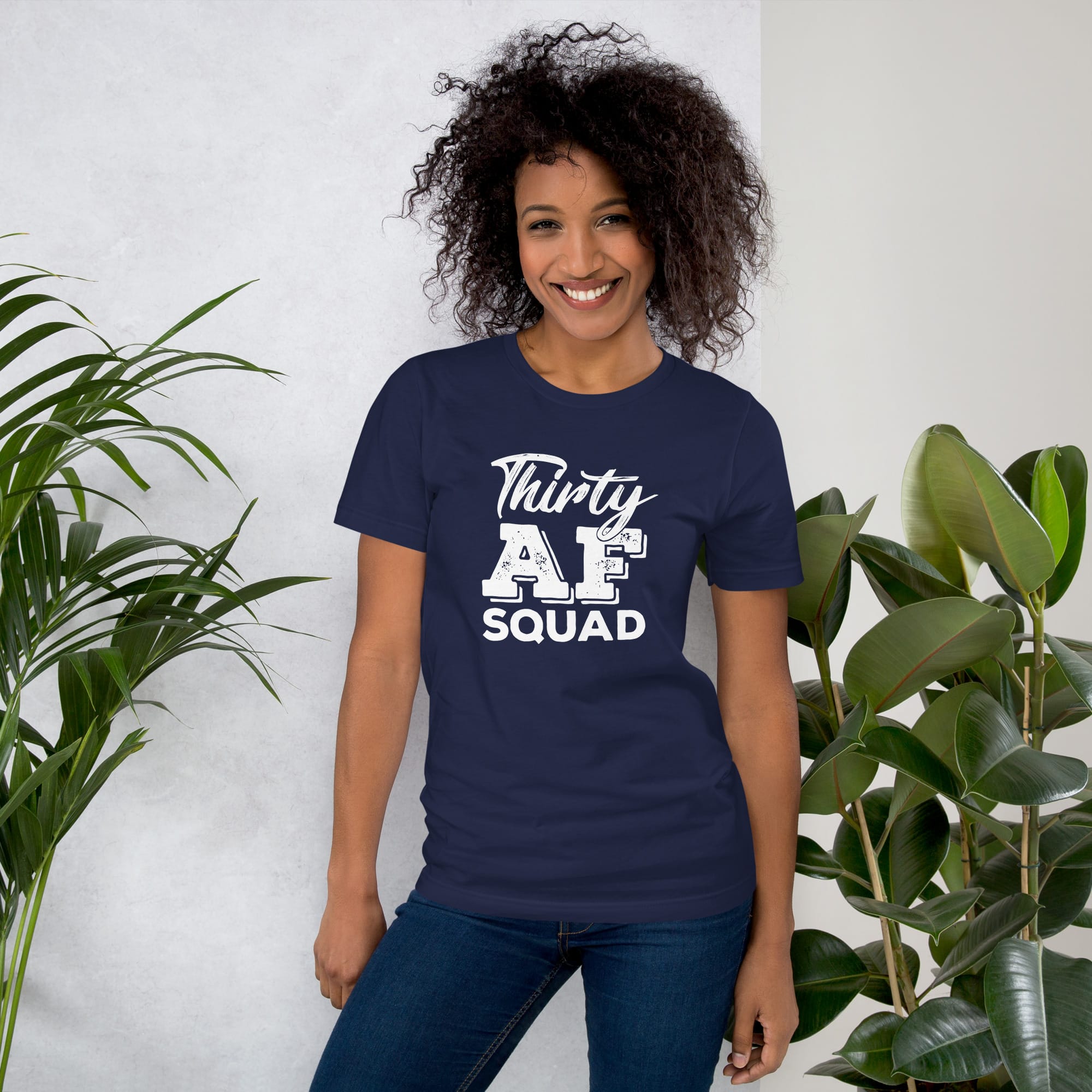 Thirty AF Squad Birthday 30 Year Old Unisex t-shirt - Image 5