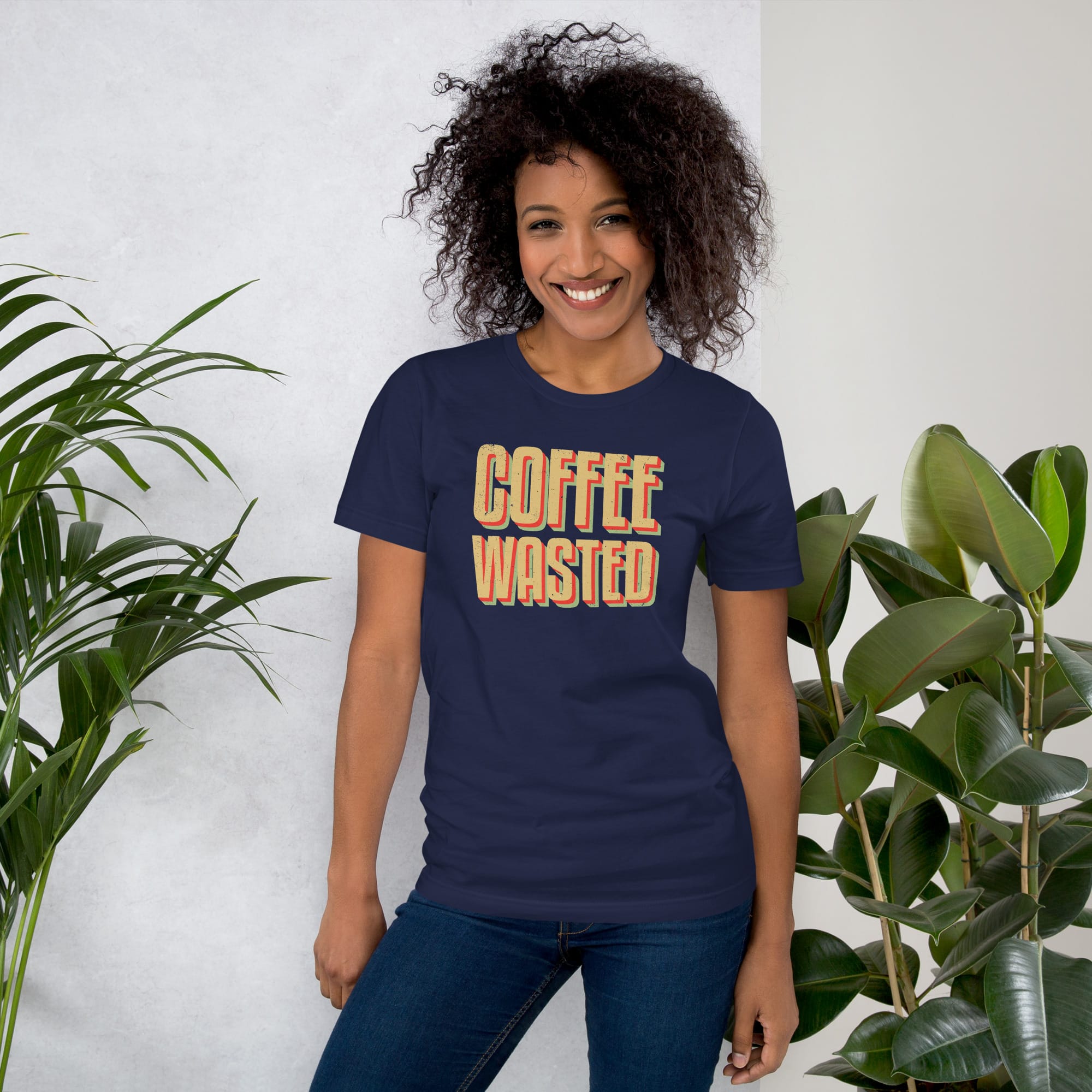 Coffee Wasted Caffeine Funny Unisex t-shirt - Image 5